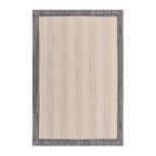 RECTANGLE | HERO | Sloe Cream Charcoal Grey Scandinavian Geometric Machine Wove