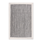 RECTANGLE | HERO | Tansy Grey Cream Striped Scandinavian Machine Woven Living R
