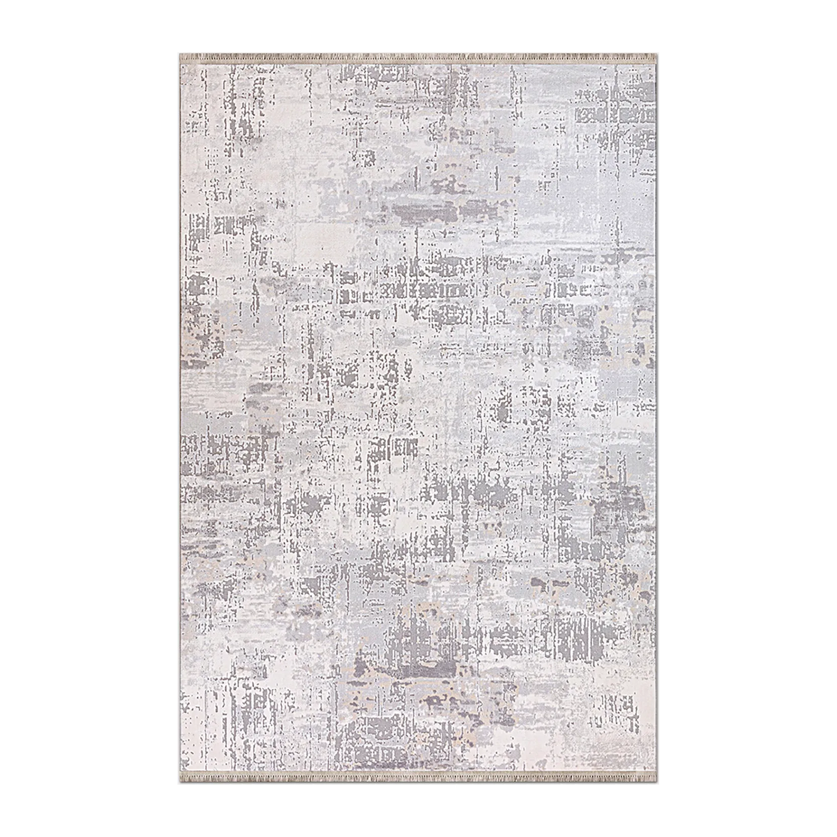 RECTANGLE | HERO | Henna Cream Grey Abstract Modern Machine Woven Living Room B
