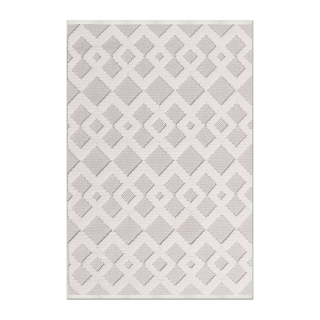 RECTANGLE | HERO | Loggia Ivory Cream Geometric Diamond Transitional Modern Mac