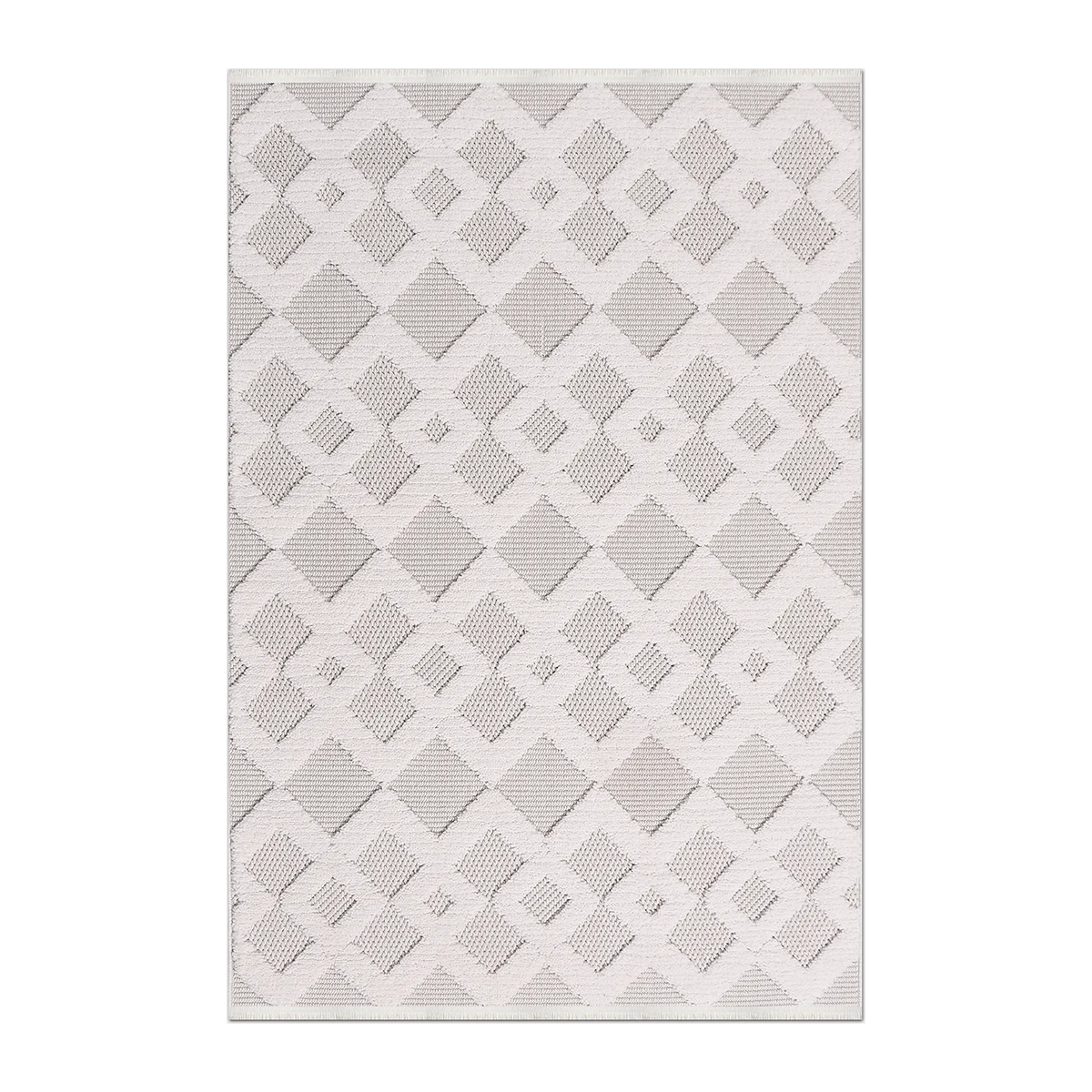 RECTANGLE | HERO | Loggia Ivory Cream Geometric Diamond Transitional Modern Mac