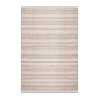 RECTANGLE | HERO | Lumen Beige Striped Transitional Modern Machine Woven Living