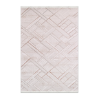 RECTANGLE | HERO | Waterlight Cream Geometric Diamond Modern Machine Woven Livi