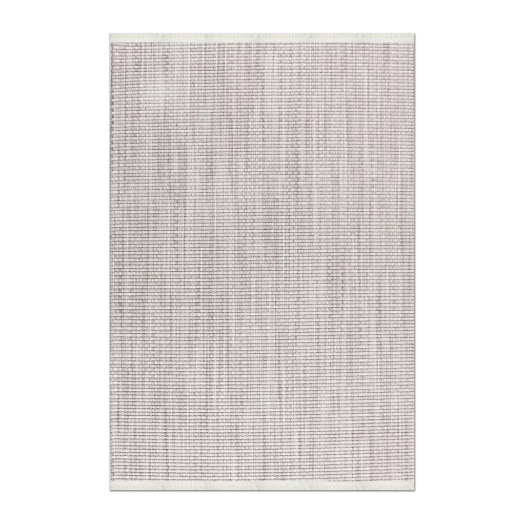 RECTANGLE | HERO | Iznik Light Grey Solid Scandinavian Machine Woven Living Roo
