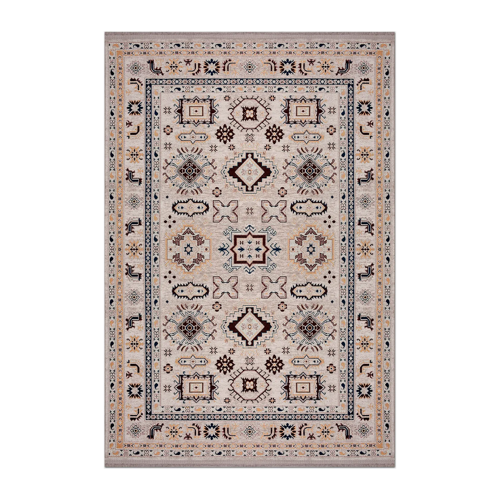 RECTANGLE | HERO | Equinox Persian Style Traditional Machine Woven Beige Burgun