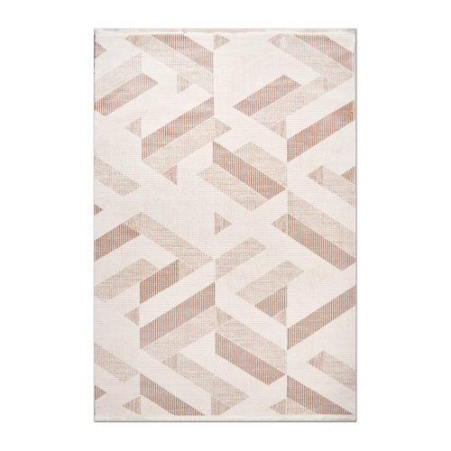 RECTANGLE | HERO | Briar Cream Beige Geometric Modern Machine Woven Living Room