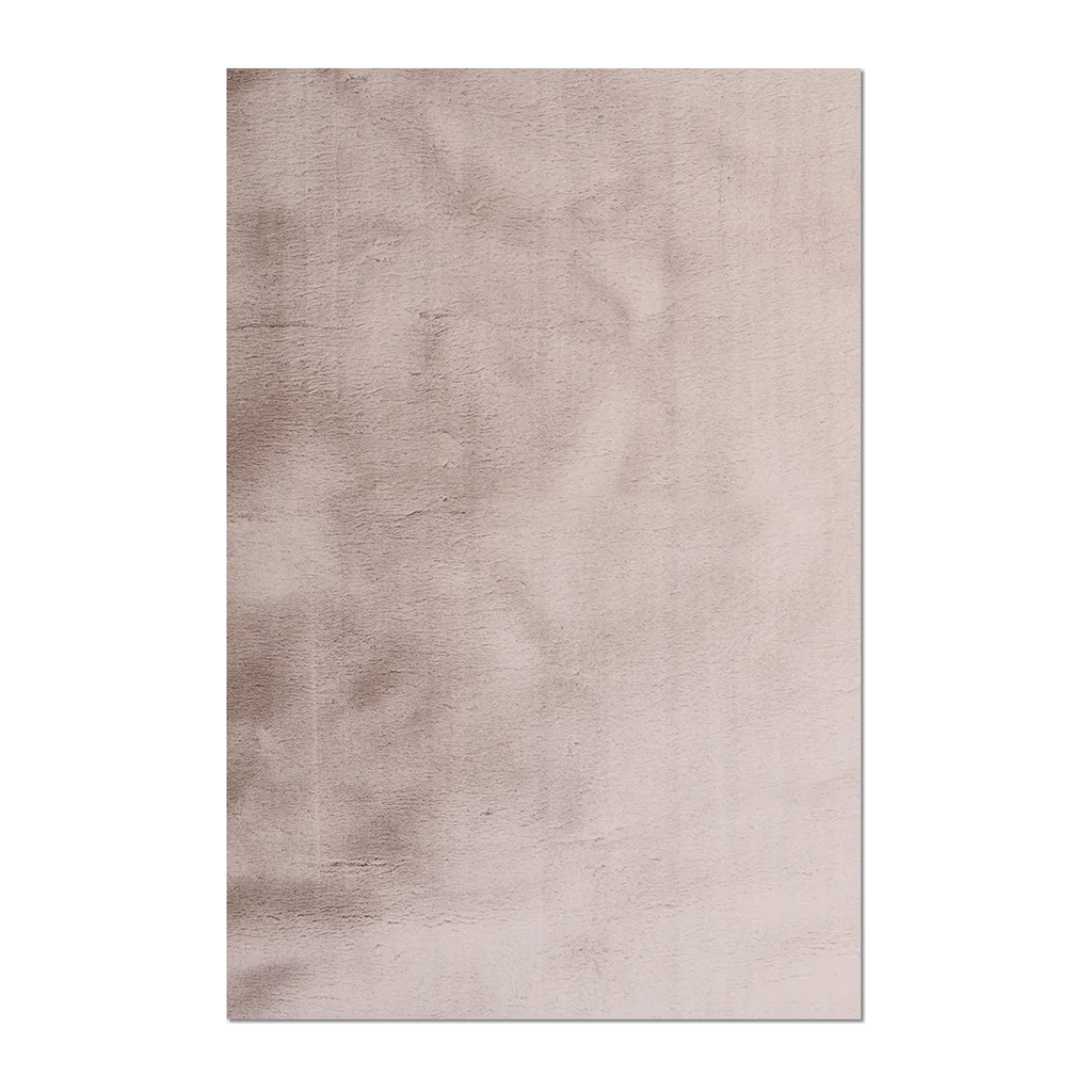 RECTANGLE | HERO | Ephesus Blush Pink Solid Shaggy Faux Fur Machine Woven Glam 