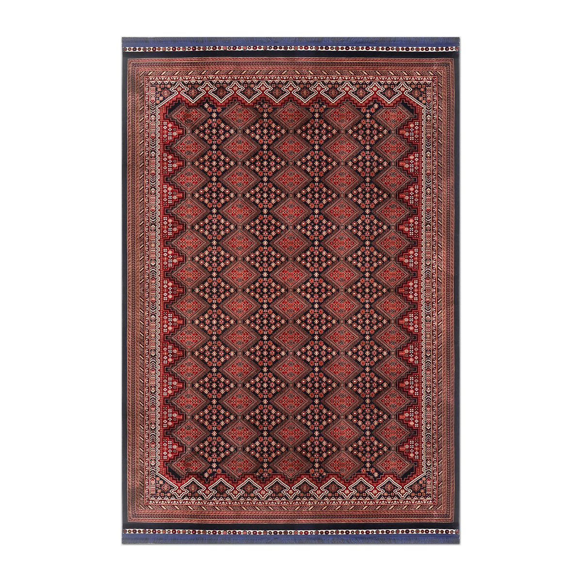 RECTANGLE | HERO | Siderite Persian Style Traditional Red Navy Cream Machine Wo