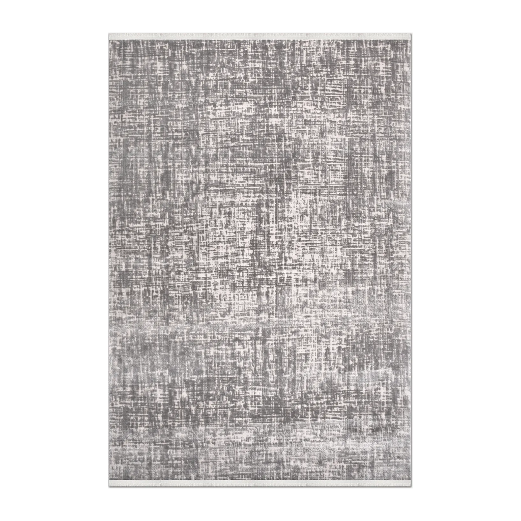 RECTANGLE | HERO | Bosphorus Grey Ivory Abstract Modern Machine Woven Living Ro