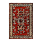 RECTANGLE | HERO | Brume Persian Style Traditional Tribal Medallion Red Cream M