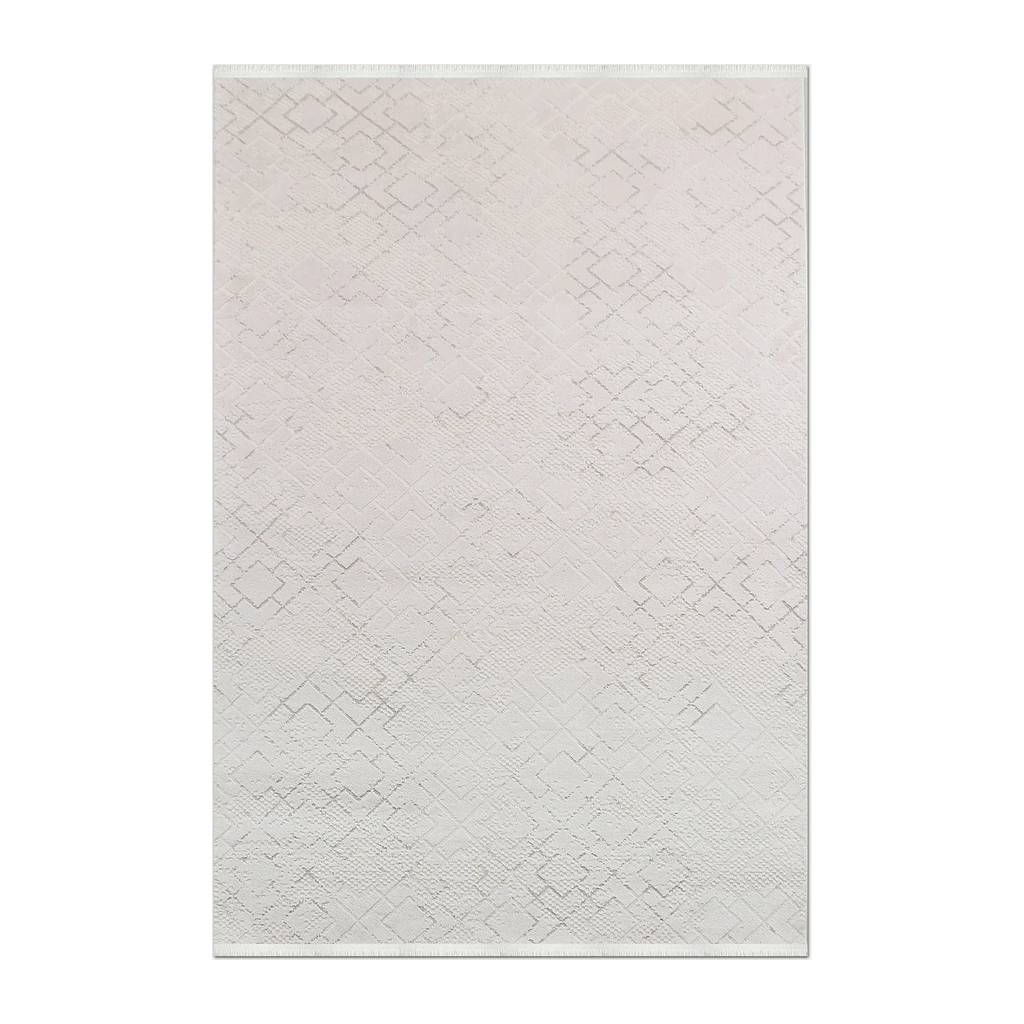 RECTANGLE | HERO | Westerly Cream Ivory Geometric Transitional Modern Machine W
