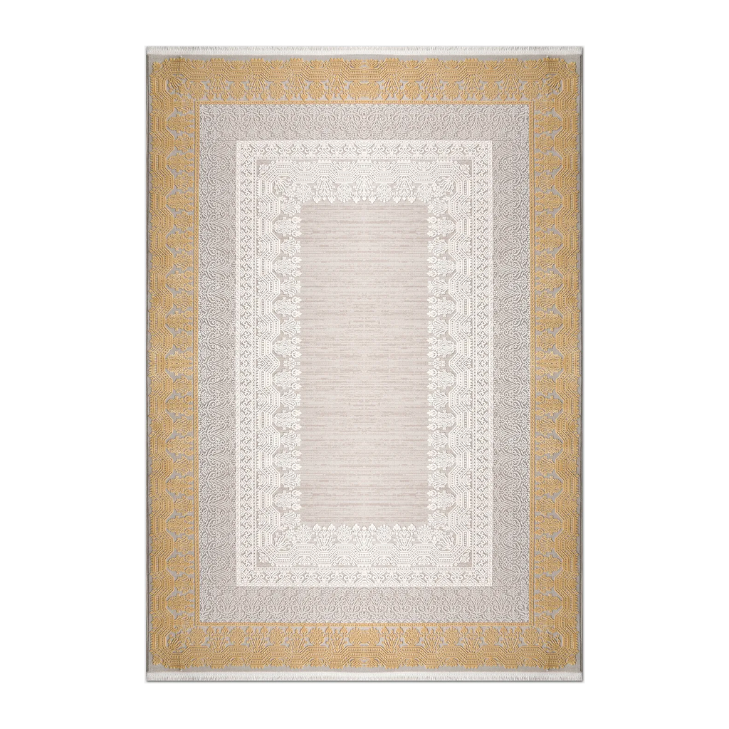 RECTANGLE | HERO | Cesme Beige Gold Persian Style Traditional Machine Woven Liv