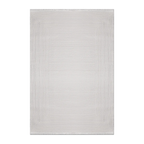 RECTANGLE | HERO | Turret Cream Modern Geometric Machine Woven Ivory Living Roo