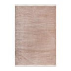 RECTANGLE | HERO | Mallow Blush Pink Solid Modern Machine Woven Fringe Living R