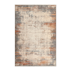 RECTANGLE | HERO | Vervain Modern Abstract Machine Woven Beige Grey Rust Living