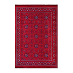 RECTANGLE | HERO | Bergama Red Navy Ivory Persian Style Traditional Machine Wov