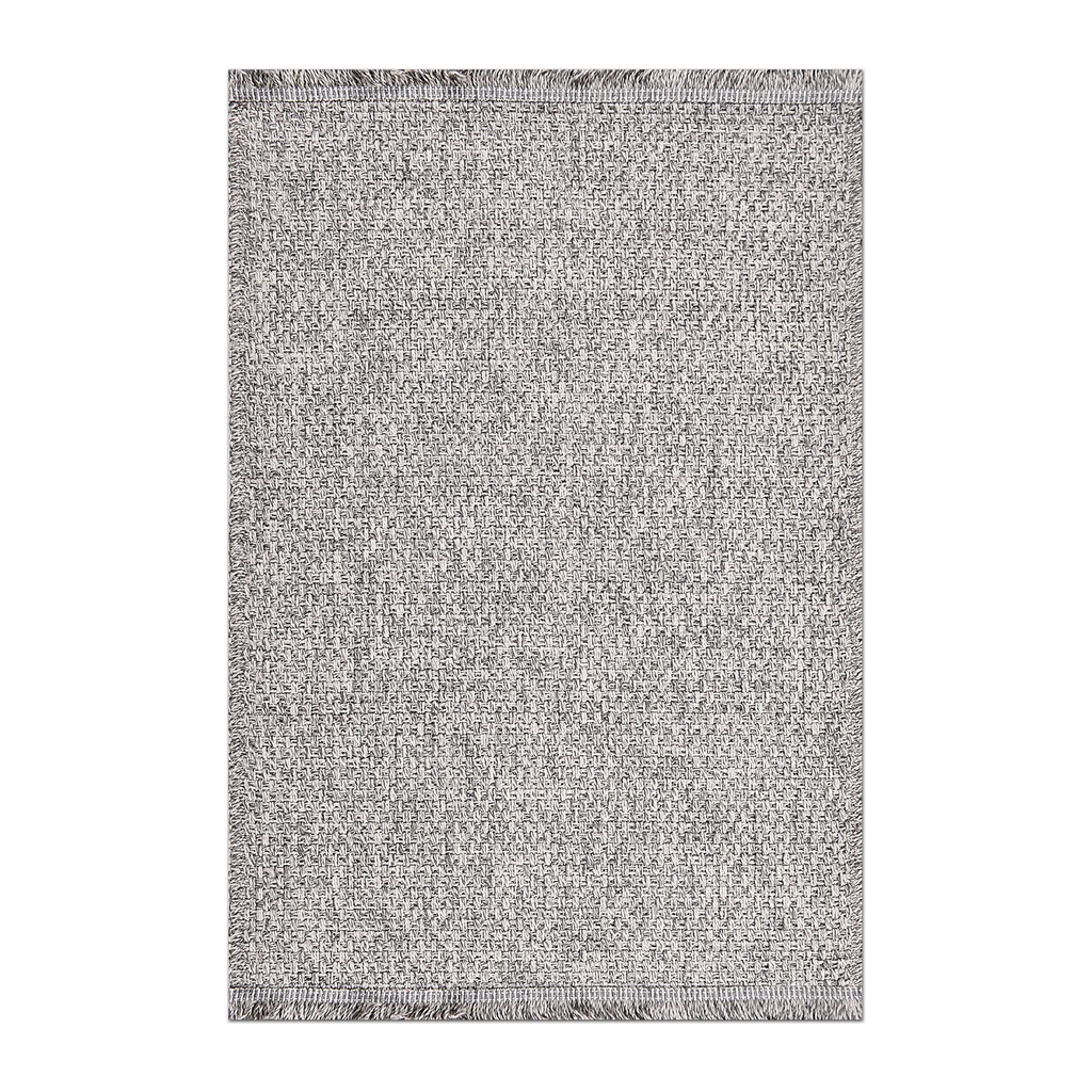 RECTANGLE | HERO | Galena Grey Solid Textured Machine Woven Modern Living Room 