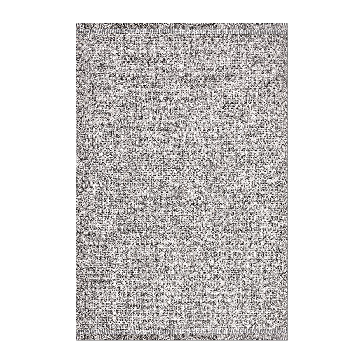 RECTANGLE | HERO | Galena Grey Solid Textured Machine Woven Modern Living Room 