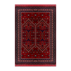 RECTANGLE | HERO | Sunstone Persian Style Traditional Medallion Red Navy Cream 