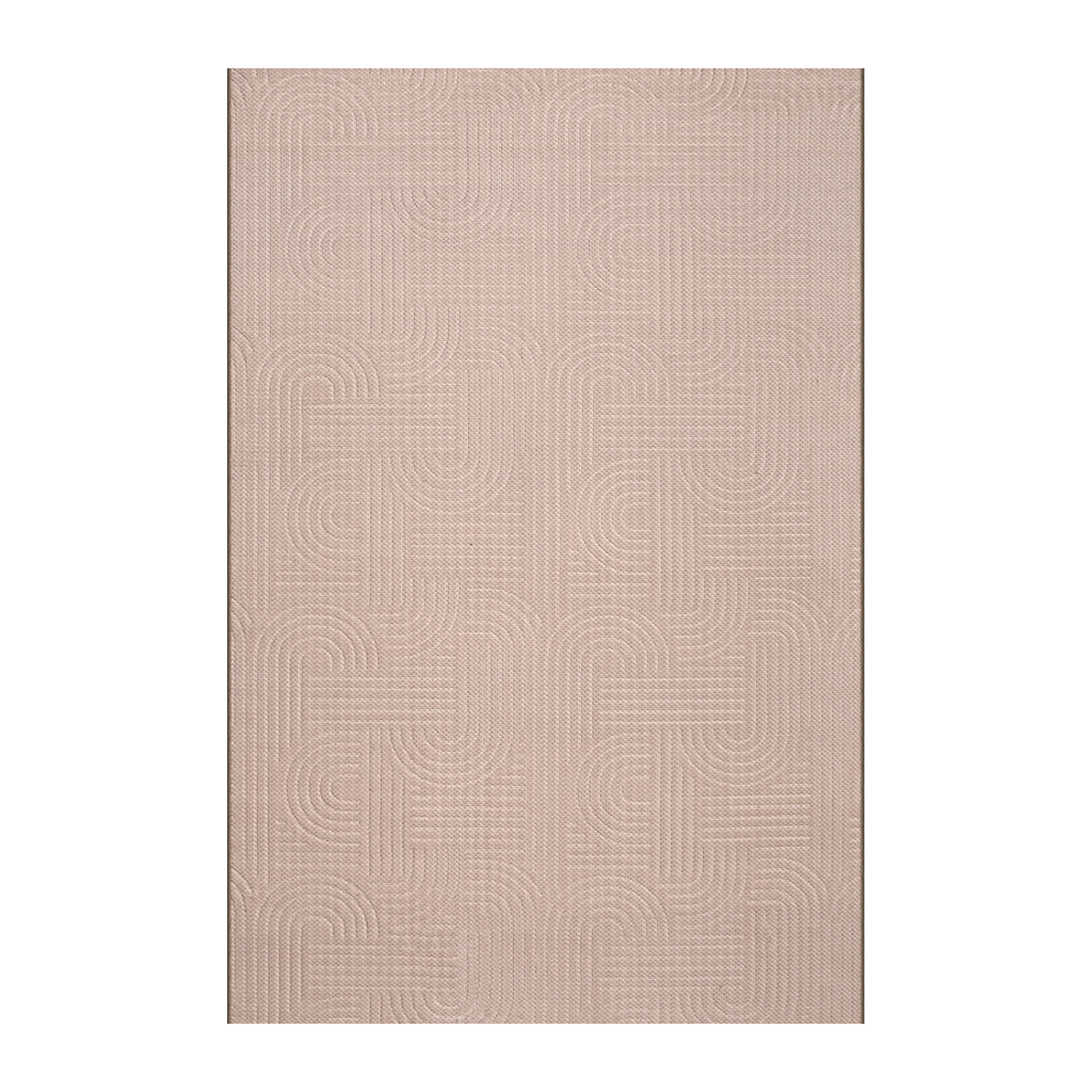 RECTANGLE | HERO | Mead Blush Pink Modern Geometric Machine Woven Living Room B