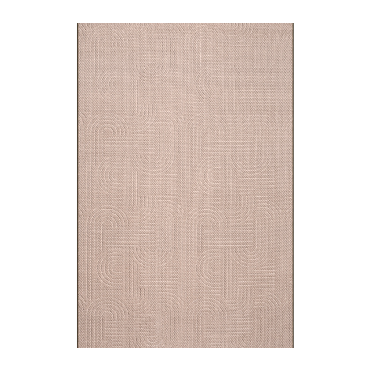 RECTANGLE | HERO | Mead Blush Pink Modern Geometric Machine Woven Living Room B