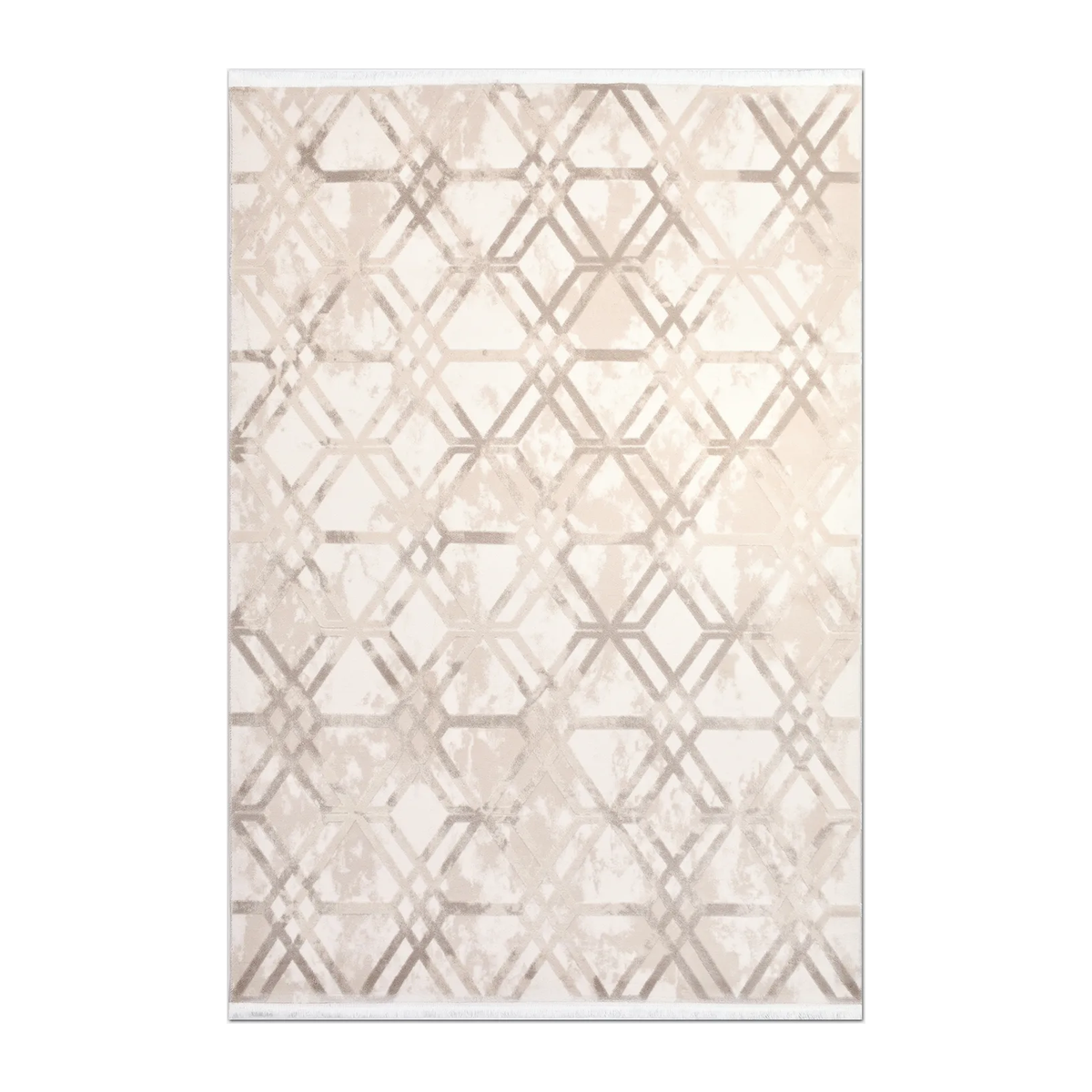 RECTANGLE | HERO | Oasis Cream Beige Geometric Diamond Lattice Modern Machine W