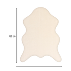 RECTANGLE | HERO | Solarium Cream Solid Faux Fur Style Scandinavian Machine Wov