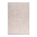 RECTANGLE | HERO | Moonstone Cream Beige Abstract Carved Look Modern Machine Wo