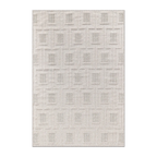 RECTANGLE | HERO | Anthracite Cream Modern Geometric Machine Woven Beige Living
