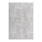 RECTANGLE | HERO | Nacre Cream Grey Geometric Modern Machine Woven Living Room 