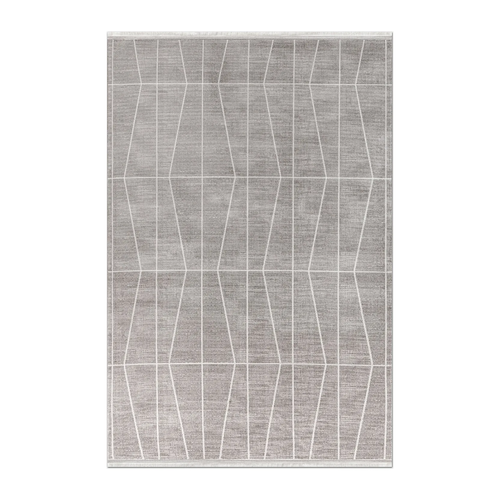 RECTANGLE | HERO | Bayberry Taupe Cream Geometric Modern Machine Woven Living R