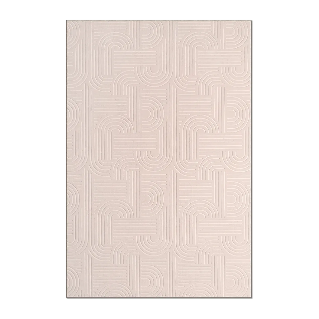 RECTANGLE | HERO | Halcyon Cream Ivory Geometric Arch Modern Machine Woven Livi