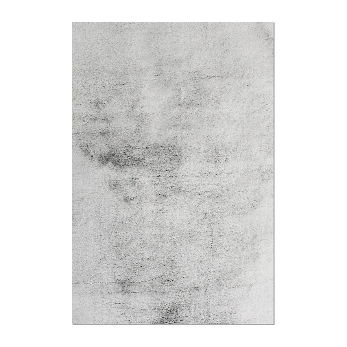 RECTANGLE | HERO | Goreme Grey Solid Plush Faux Fur Style Machine Woven Modern 