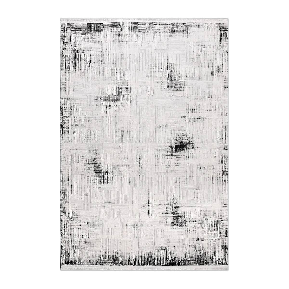 RECTANGLE | HERO | Rowanberry Cream Black Abstract Modern Machine Woven Living 