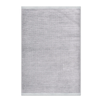 RECTANGLE | HERO | Medlar Light Grey Solid Modern Machine Woven Fringe Living R