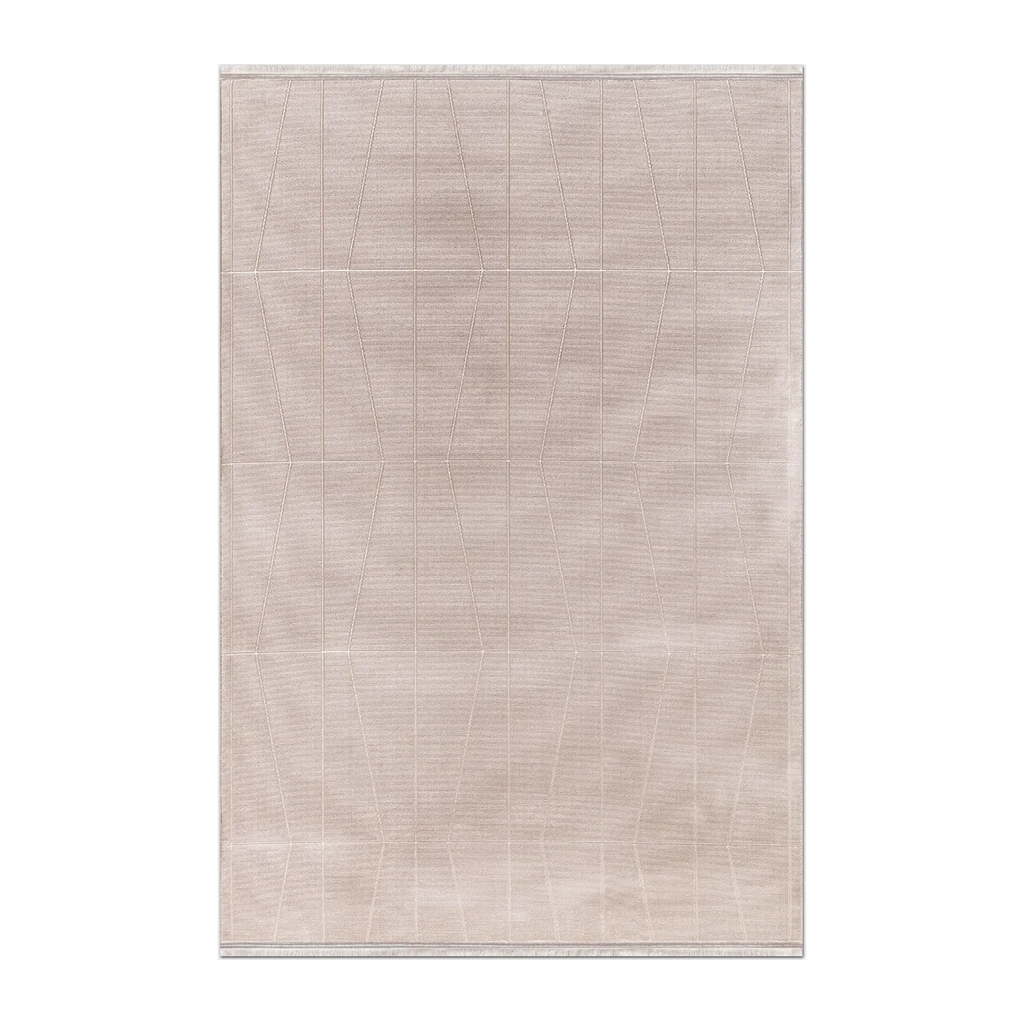 RECTANGLE | HERO | Azalea Beige Modern Geometric Machine Woven Cream Taupe Livi