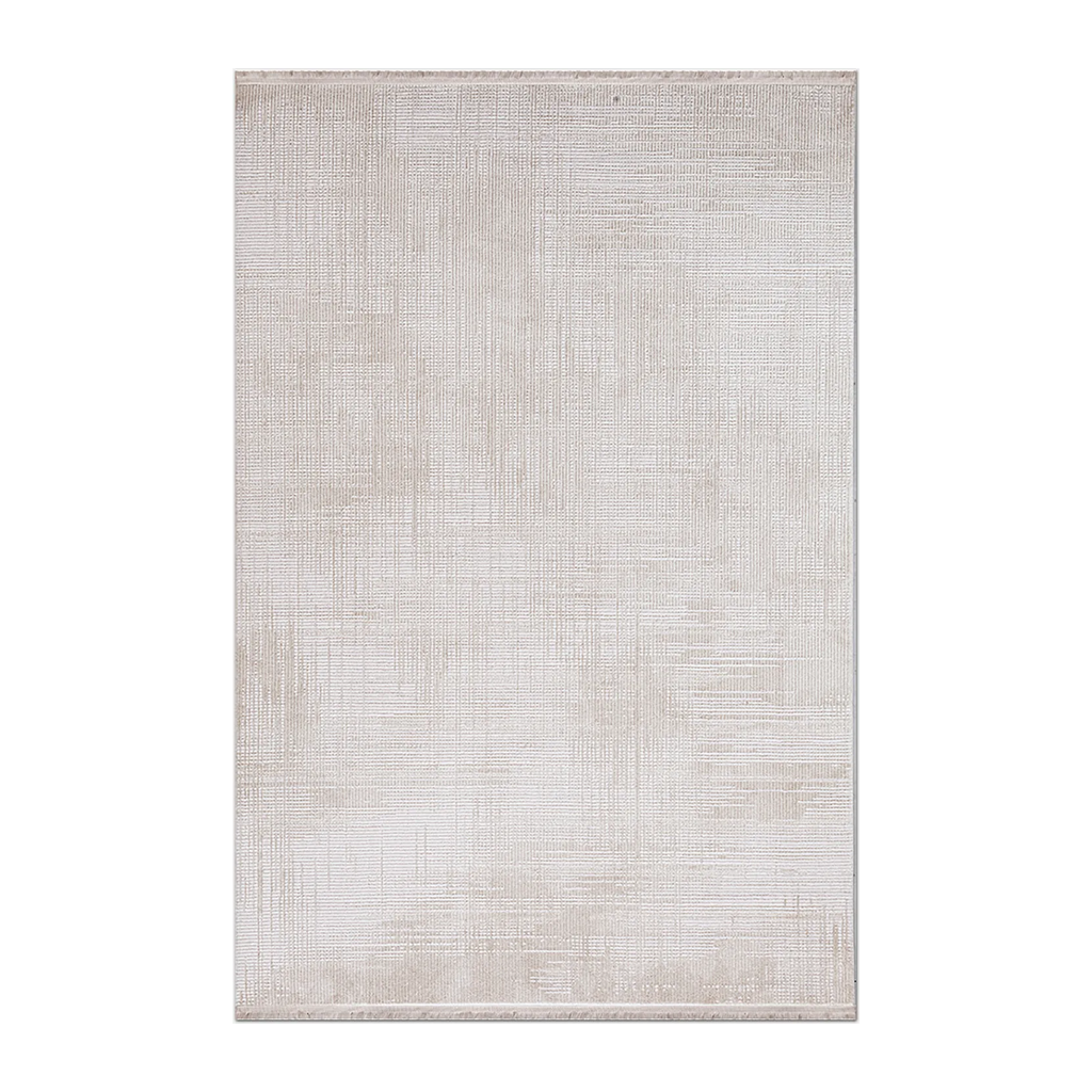 RECTANGLE | HERO | Quarry Cream Abstract Modern Machine Woven Living Room Bedro