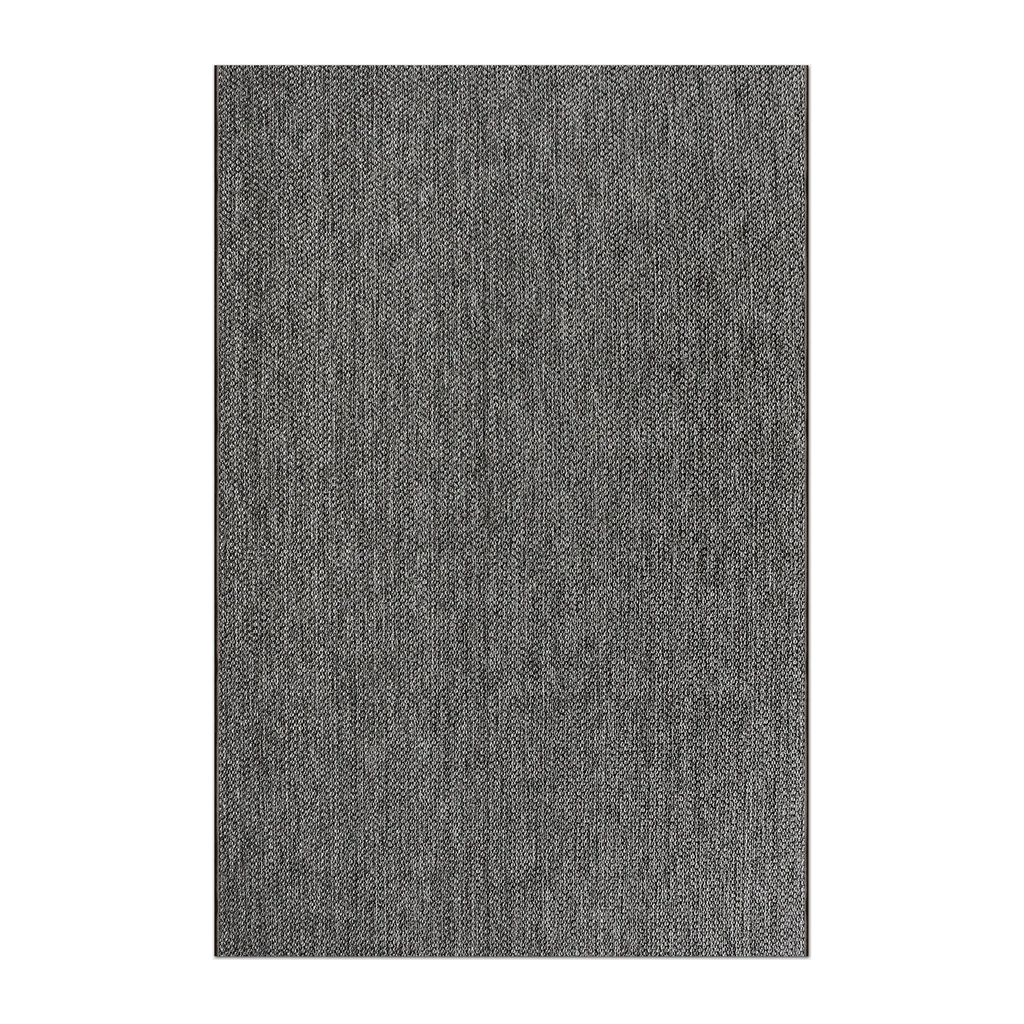 RECTANGLE | HERO | Cinquefoil Charcoal Grey Solid Modern Machine Woven Living R