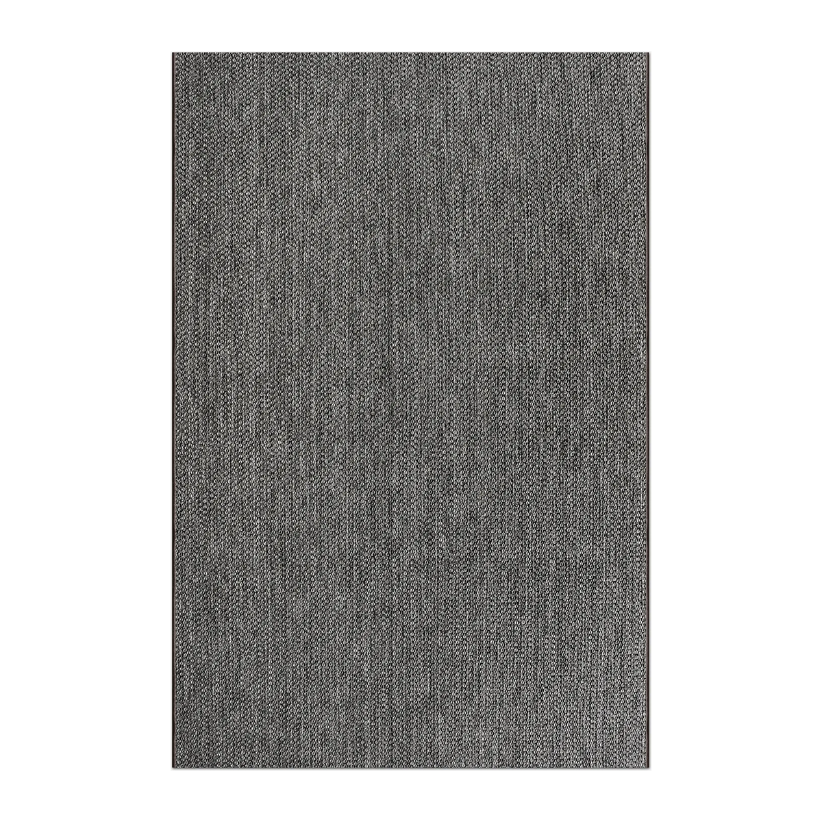 RECTANGLE | HERO | Cinquefoil Charcoal Grey Solid Modern Machine Woven Living R