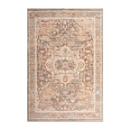 RECTANGLE | HERO | Quince Persian Style Medallion Distressed Beige Grey Rust Tr