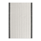 RECTANGLE | HERO | Chicory Cream Charcoal Scandinavian Geometric Machine Woven 