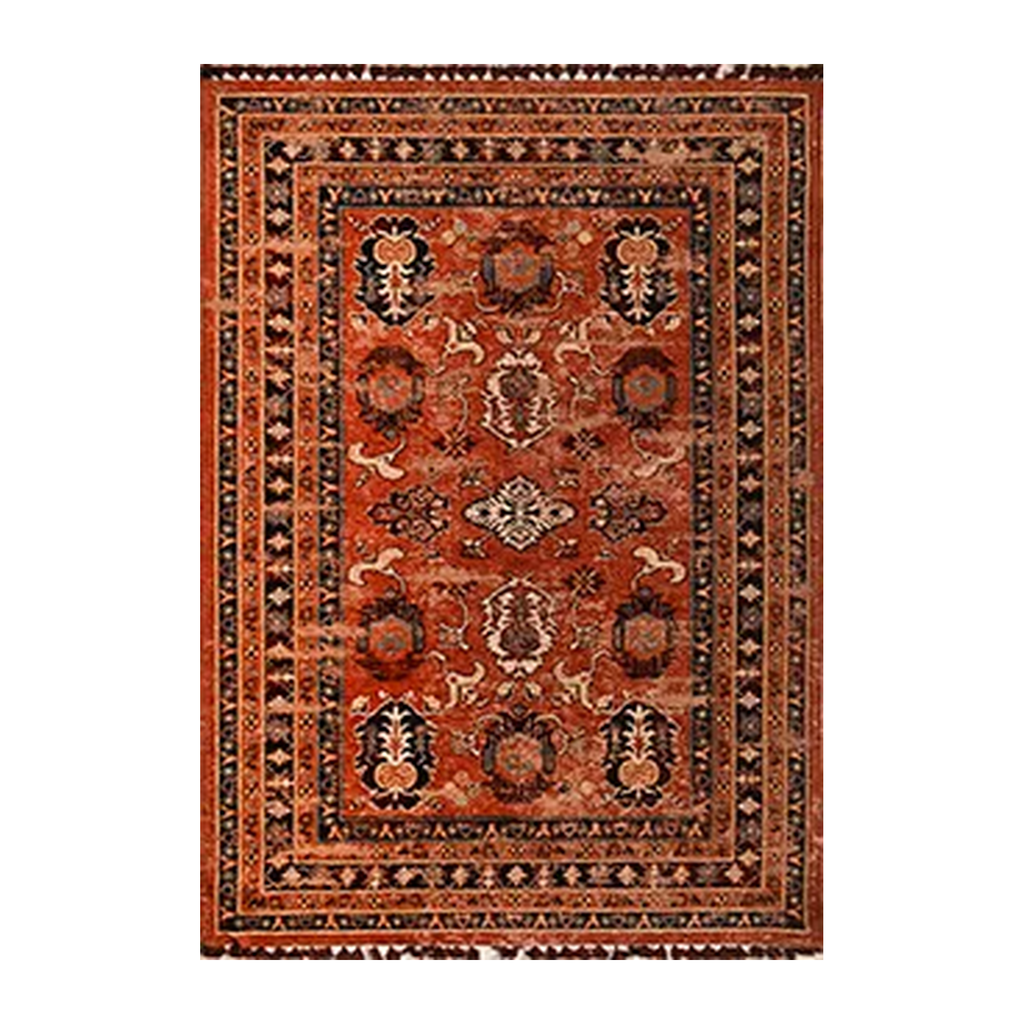 RECTANGLE | HERO | Crescent Rust Persian Style Traditional Machine Woven Living