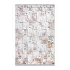 RECTANGLE | HERO | Figtree Modern Abstract Machine Woven Cream Grey Rust Living