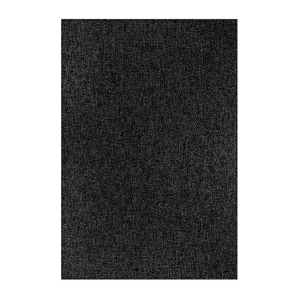 RECTANGLE | HERO | Hematite Charcoal Grey Solid Modern Machine Woven Living Roo