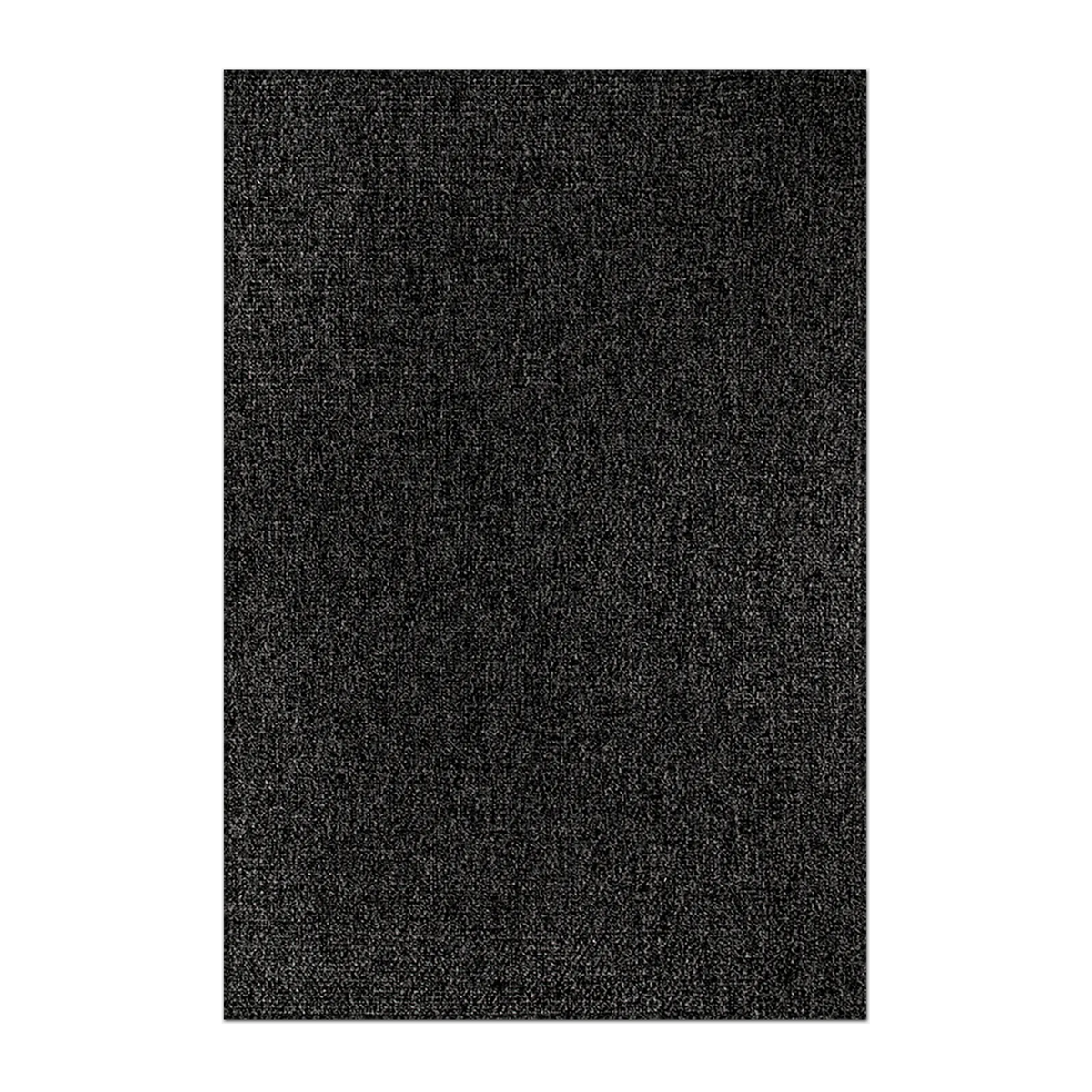 RECTANGLE | HERO | Hematite Charcoal Grey Solid Modern Machine Woven Living Roo