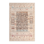 RECTANGLE | HERO | Plumtree Traditional Patchwork Beige Cream Multicolour Machi