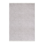 RECTANGLE | HERO | Olympos Light Grey Geometric Modern Machine Woven Living Roo