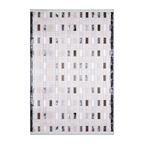 RECTANGLE | HERO | Upland Cream Grey Modern Geometric Machine Woven Living Room