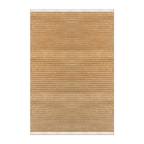 RECTANGLE | HERO | Nutmeg Camel Striped Modern Machine Woven Living Room Bedroo