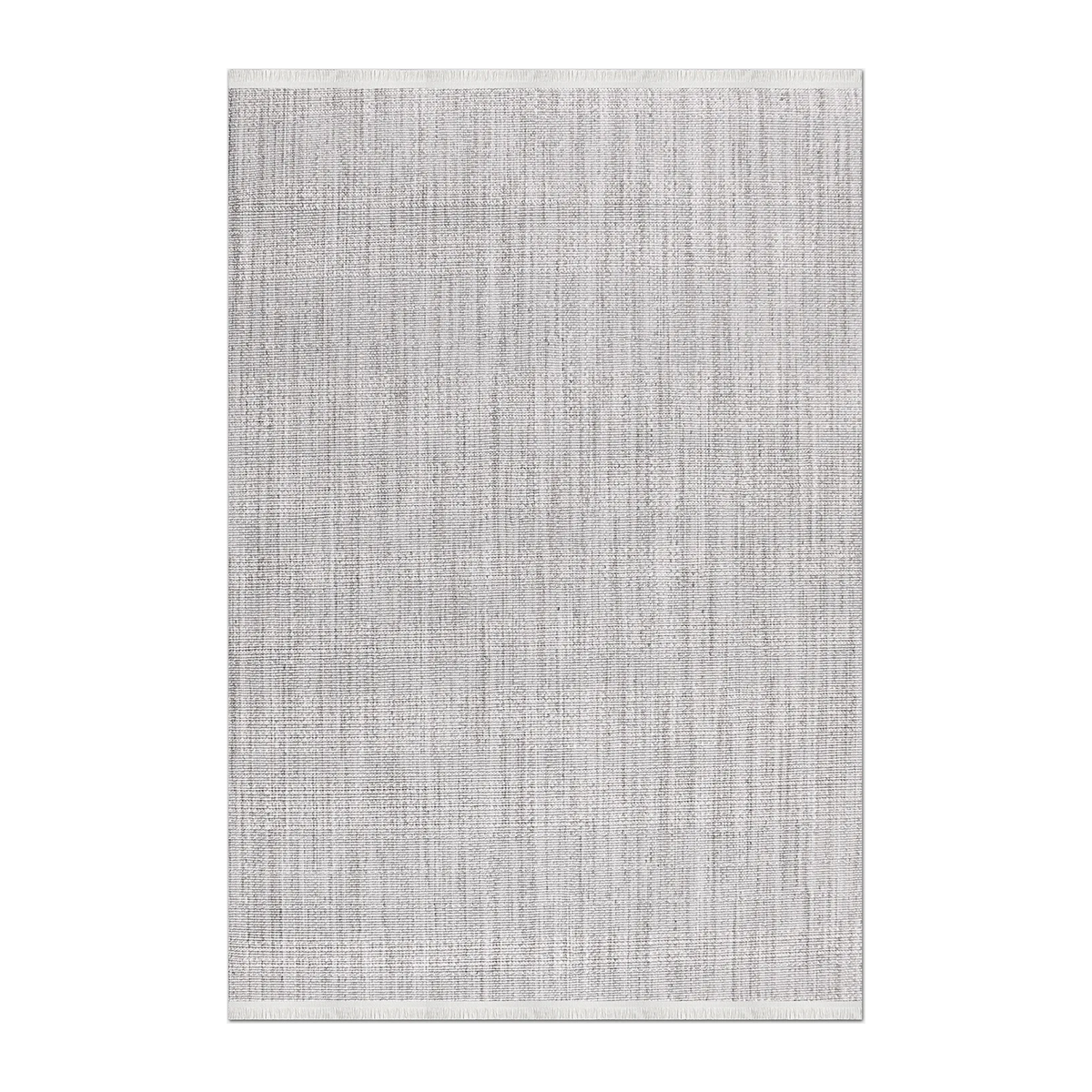 RECTANGLE | HERO | Kalkan Light Grey Solid Scandinavian Machine Woven Living Ro